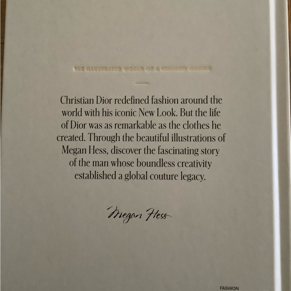“Christian Dior”-Megan Hess. Hardcover Coffee Table Book. - Picture 2 of 6